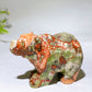 3.1" Natural Money Agate Bear Carvring Crystal Healing Bulk Wholesale