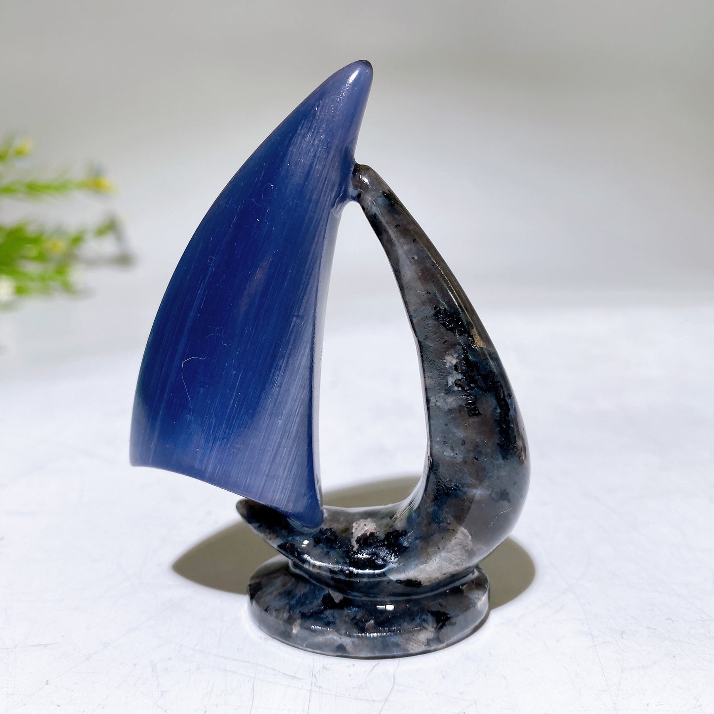 3.0" Crystal Sailboat Carving Crystal Healing Bulk Wholesale