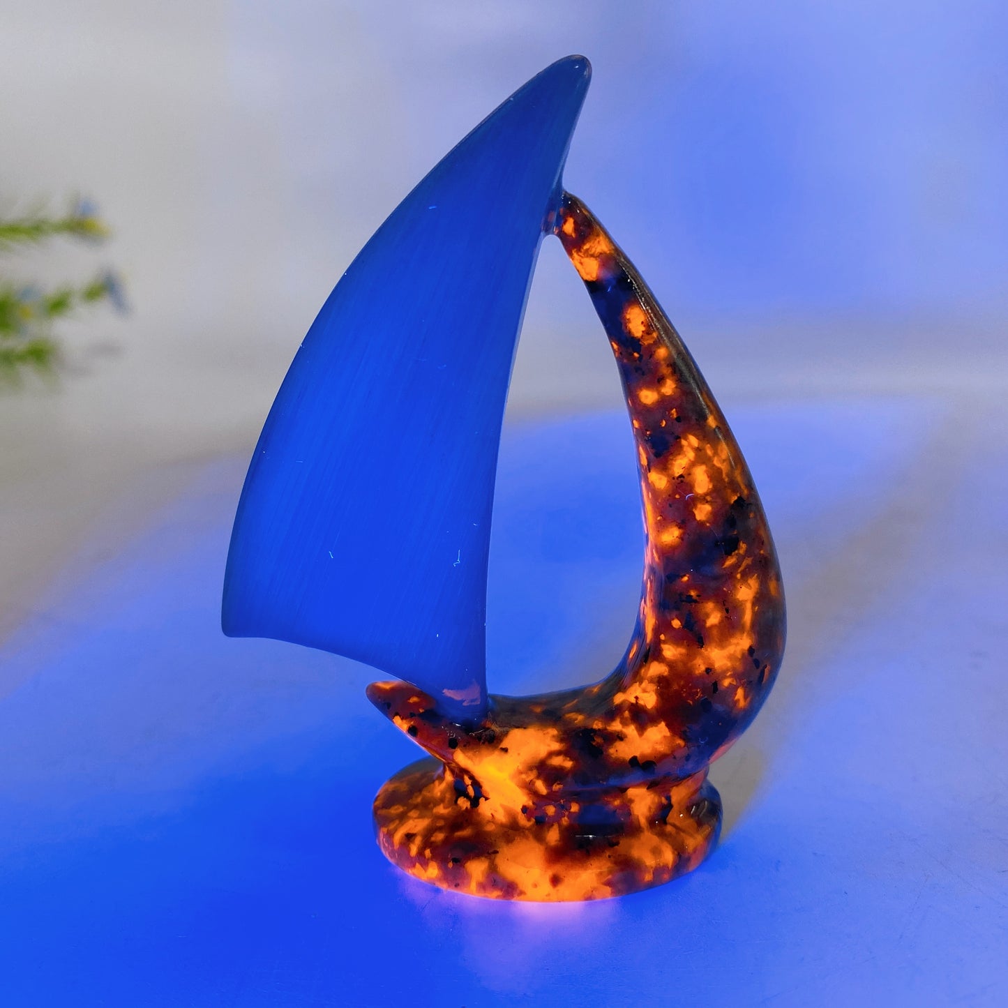 3.0" Crystal Sailboat Carving Crystal Healing Bulk Wholesale