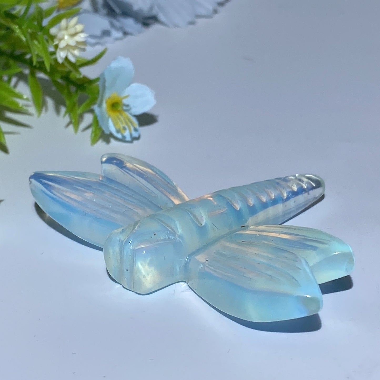 3.2" Mixed Crystal Dragonfly Carvings Bulk Wholesale