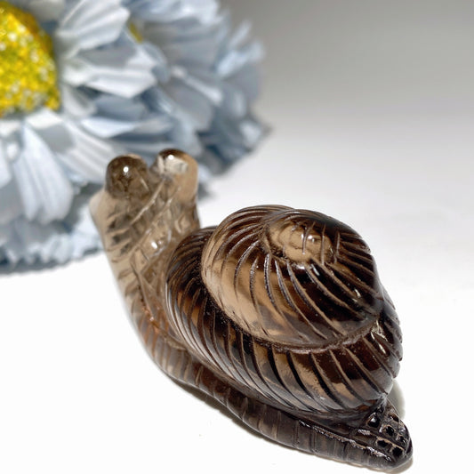2.8" Mixed Crystal Snail Carvings Bulk Wholesale