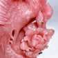 22.5cm Hand Carved Natural Pink Opal Phoenix & Penony Free Form Crystal Healing Bulk Wholesale