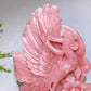 22.5cm Hand Carved Natural Pink Opal Phoenix & Penony Free Form Crystal Healing Bulk Wholesale