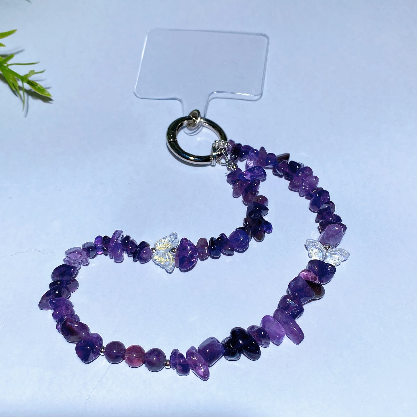 15cm Natural Gemstone Crystal Chips Phone Charm Crystal Healing Bulk Wholesale