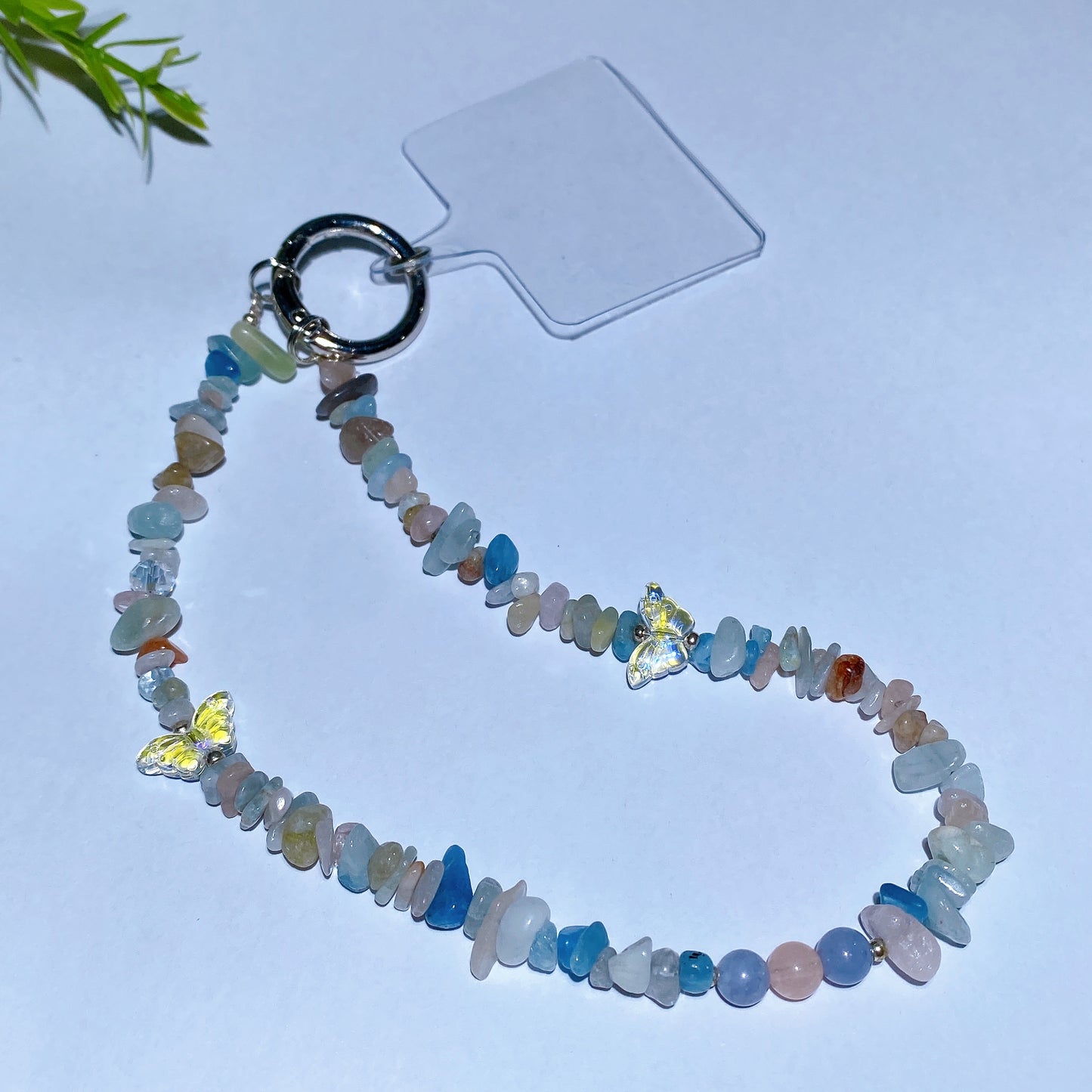 15cm Natural Gemstone Crystal Chips Phone Charm Crystal Healing Bulk Wholesale