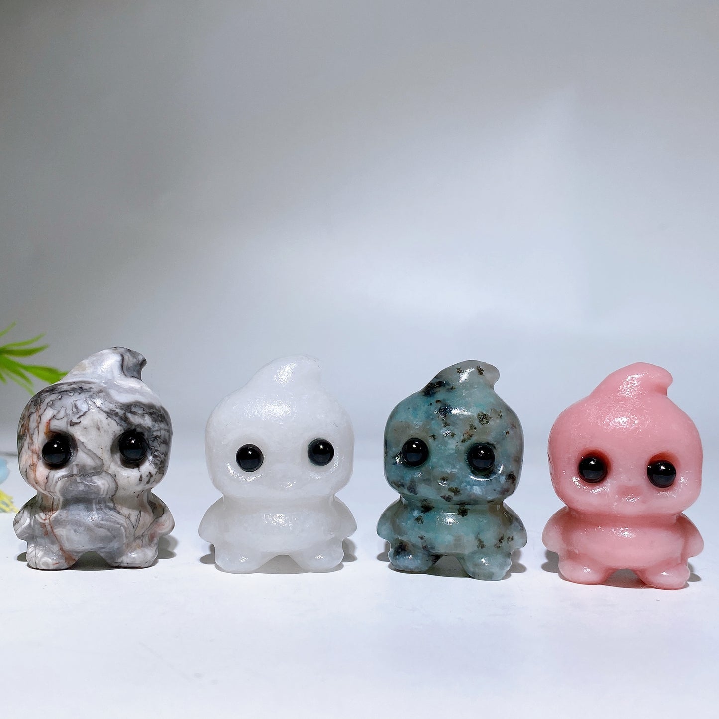 1.6" Crystal Baby Ghost Carving Crystal Healing Bulk Wholesale