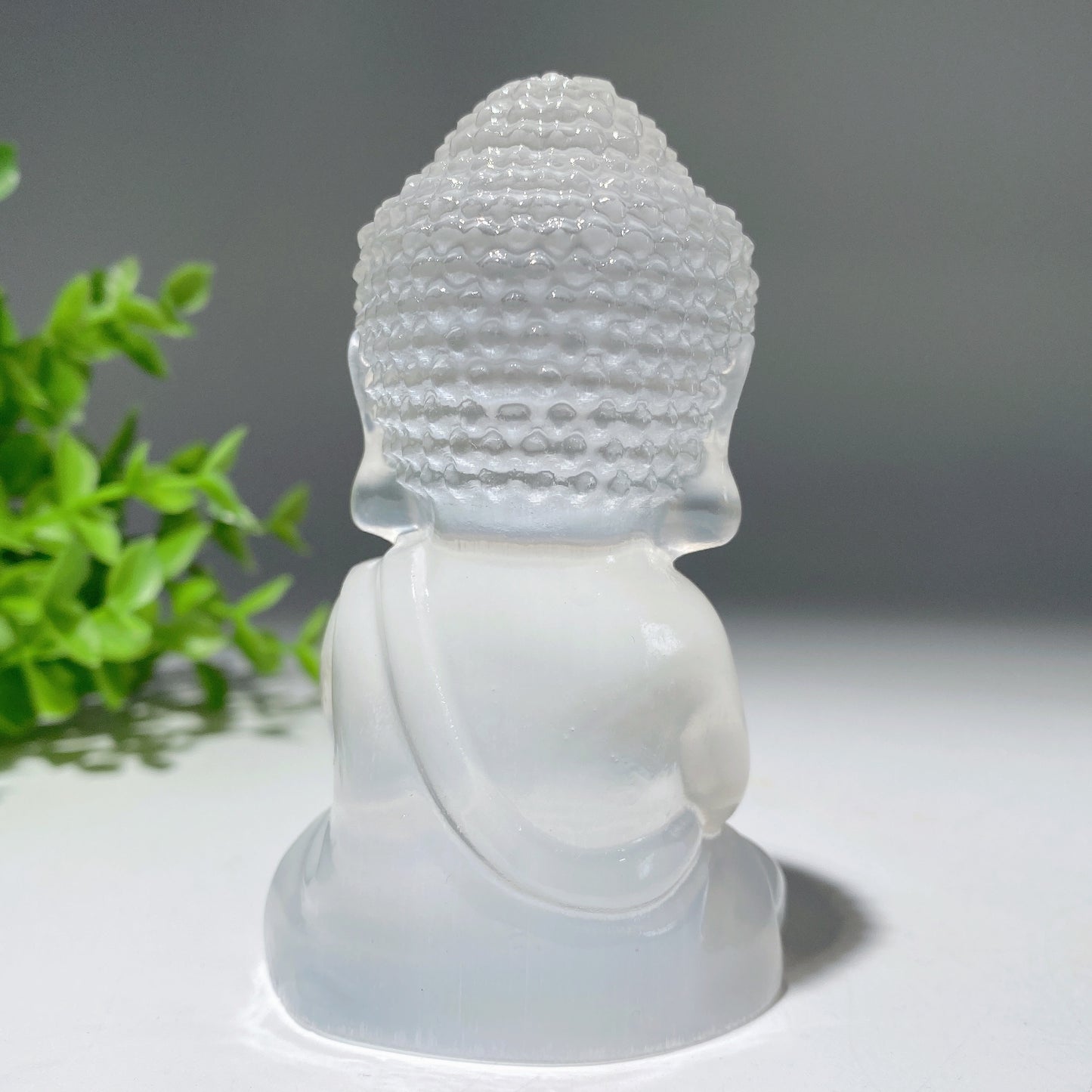 3.3" Selenite Buddha Carvings Crystal Healing Bulk Wholesale