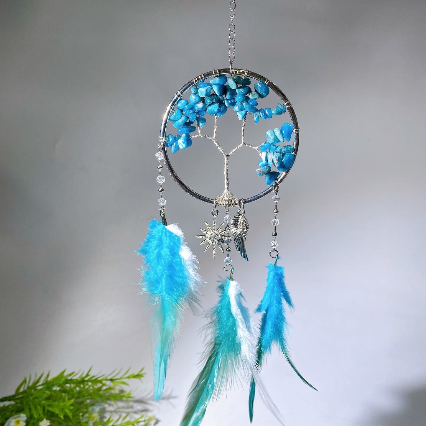28cm Natural Crystal Dreamcatcher Crystal Healing Bulk Wholesale