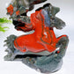 26cm Hand Carved Africa Blood Stone Horse Crystal Healing Bulk Wholesale