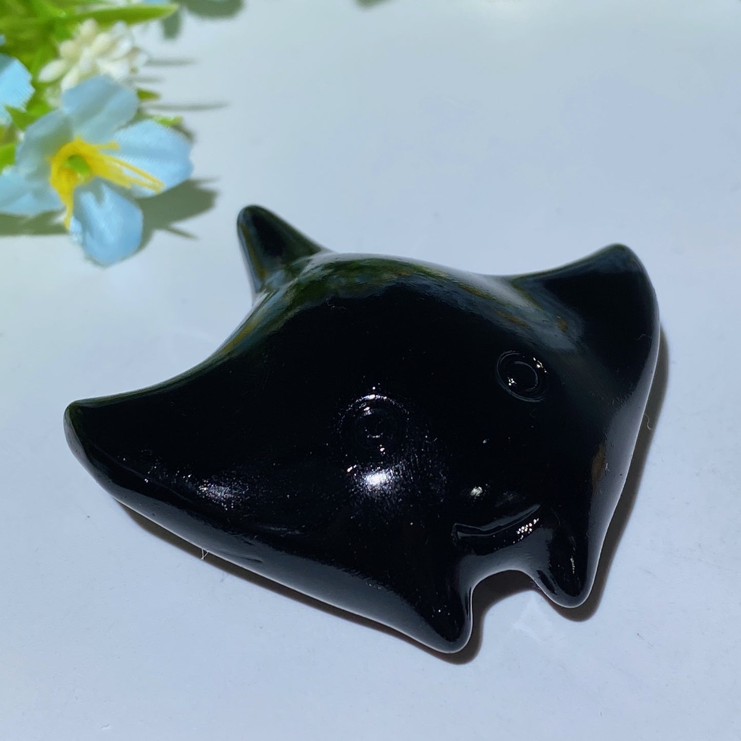 2.3“ Mixed Crystal Manta Carvings Bulk Wholesale