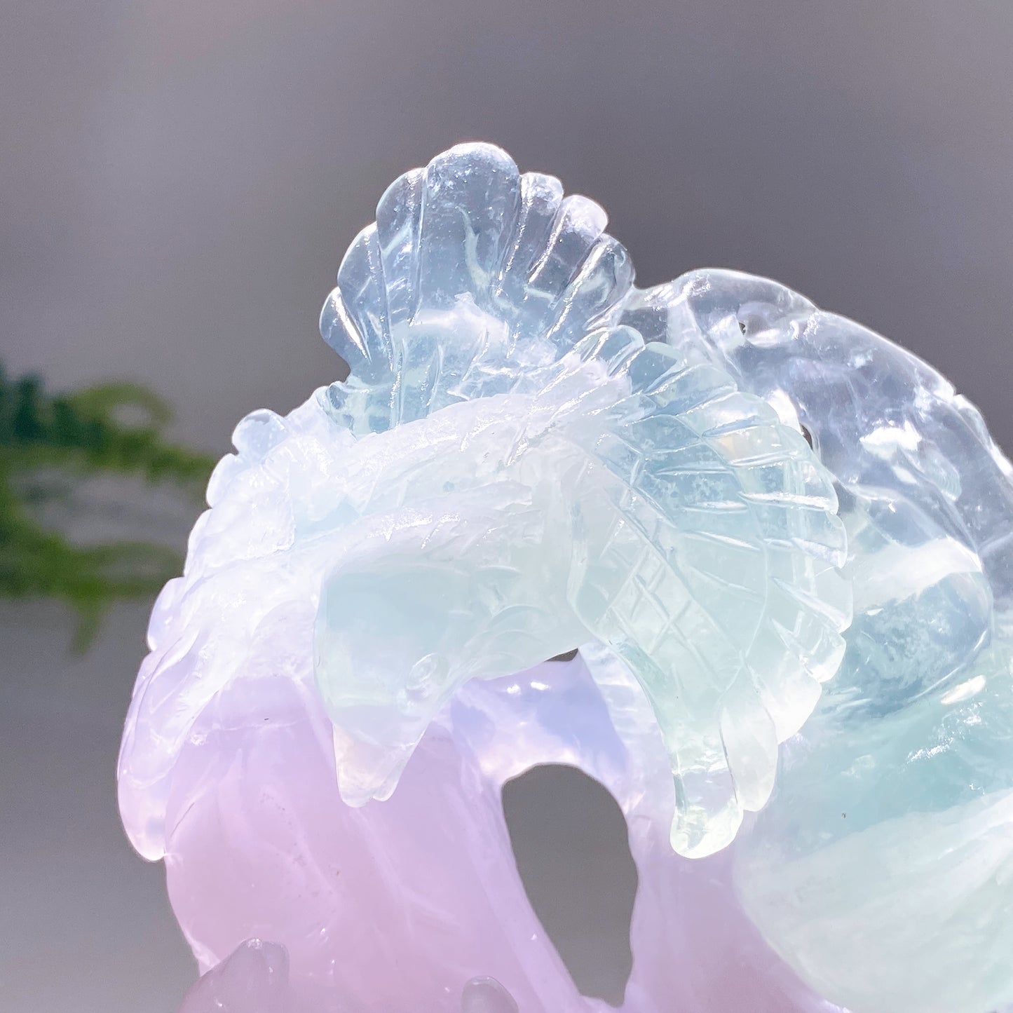 Hand Carved Fluorite Birds Gourd  Pumpkin Crystal Healing Bulk Wholesale