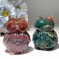 2.4" Ocean Jasper Owl Carvings Bulk Wholesale