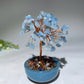 10-12cm Mixed Crystal Chips Treasure Tree with Random Ceramic Pot Bulk Wholesale