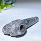 3.9" Crystal Skull Smoking Pipe Carving Crystal Healing Bulk Wholesale