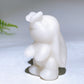 2.6" Crystal butterfly Hovering Over Rabbit Nose Carving Crystal Healing Bulk Wholesale