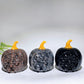 2.4" Crystal Pumpkin with Skulls Decor Carving Crystal Healing Bulk Wholesale