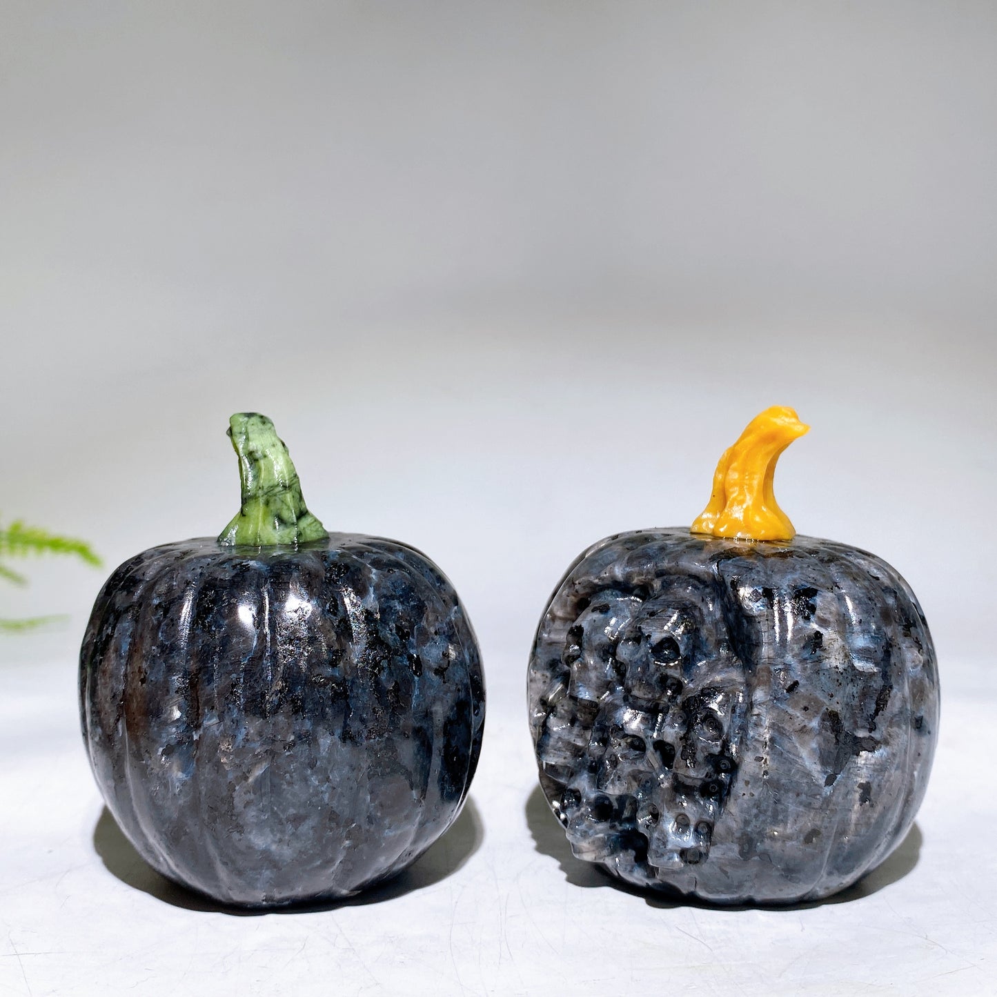 2.4" Crystal Pumpkin with Skulls Decor Carving Crystal Healing Bulk Wholesale