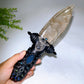 Natural Crystal Sword Carving with Resin Handle Crystal Healing Bulk Wholesale