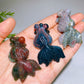 2.1" Natural Gemstone Golden Fish Carving Crystal Healing Bulk Wholesale