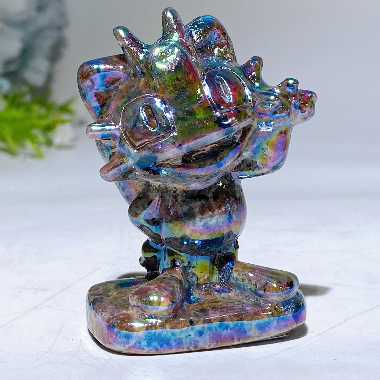 1.6"-2.4" Aura Yooperlite Pokemon Character Carving Crystal Healing Bulk Wholesale