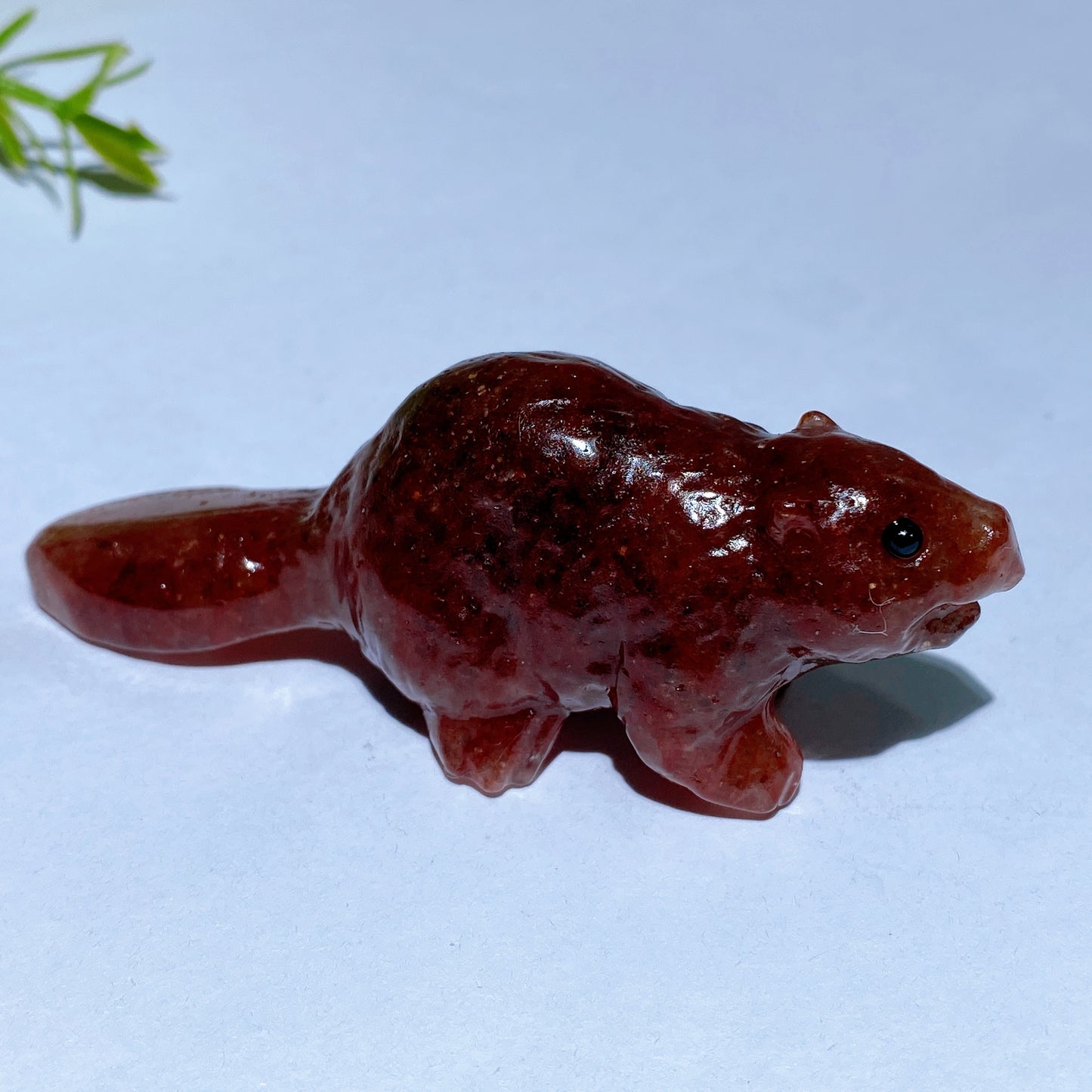 3.0" Natural Crystal Beaver Carving Crystal Healing Bulk Wholesale