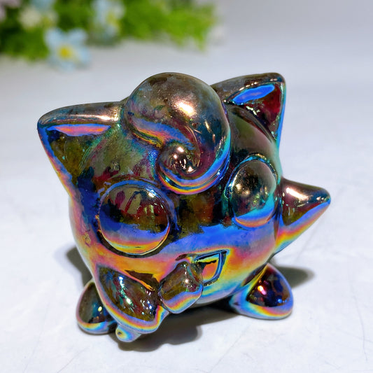 1.6"-2.4" Aura Yooperlite Pokemon Character Carving Crystal Healing Bulk Wholesale