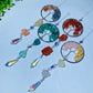 30cm Crystal Chips Silver Life Tree with Raw Stone Suncatcher Bulk Wholesale