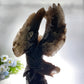54cm Large Unqiue Smoky Quartz Eagle Carving with Wooden Stand Crystal Healing Bulk Wholesale