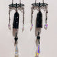 Black Obsidian Point with Bat Decor Suncatcher Crystal Healing Bulk Wholesale