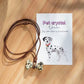 Natural Crystal Bone Necklace Pet Collar Gift Box – Wear the Bond with Your Furry Friend