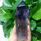 Dark Purple Amethyst Point Half Polished #2