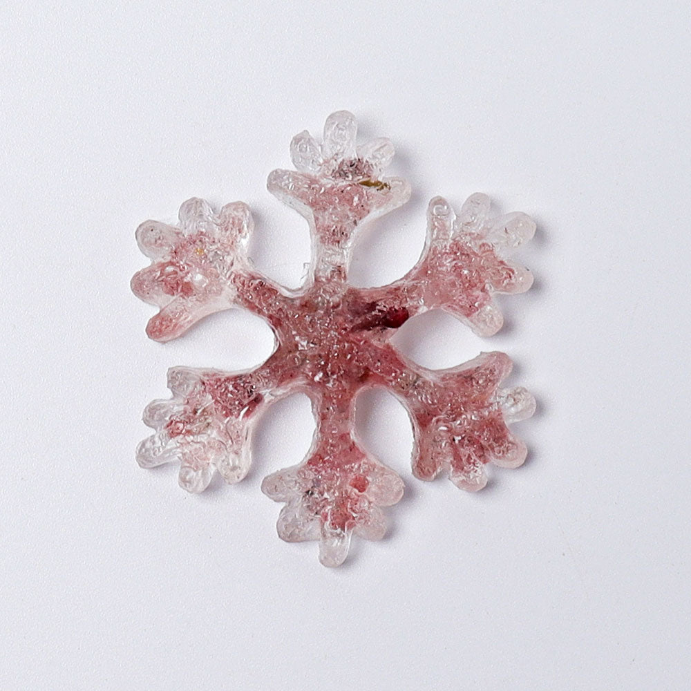 2" Resin Snowflakes Crystal Carvings for Christmas