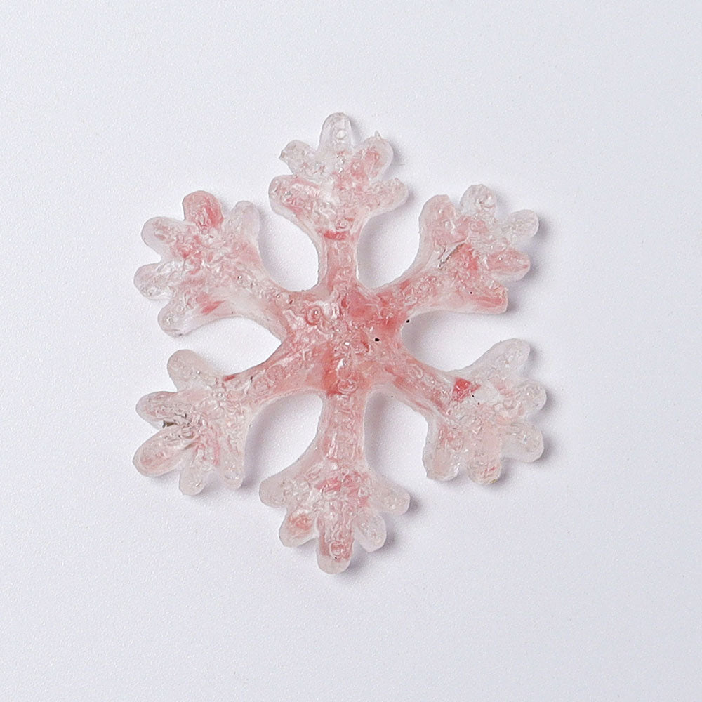 2" Resin Snowflakes Crystal Carvings for Christmas