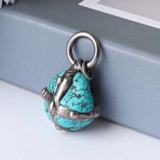 1.8" Turquoise Pendant for DIY