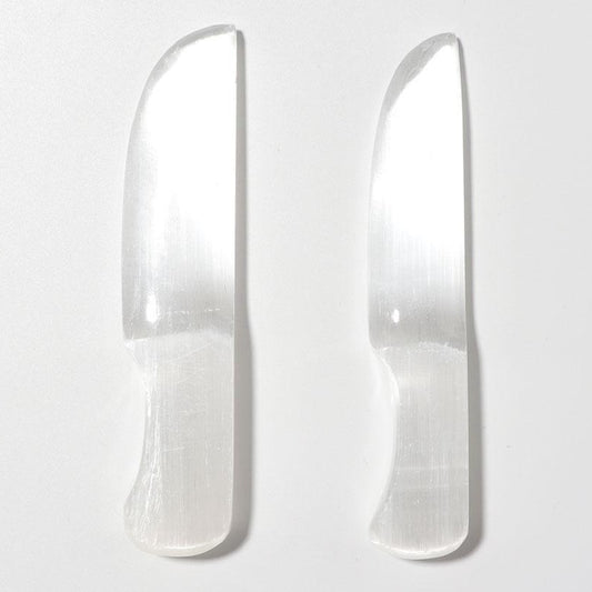 Selenite Knife Crystal Carving 5.5"