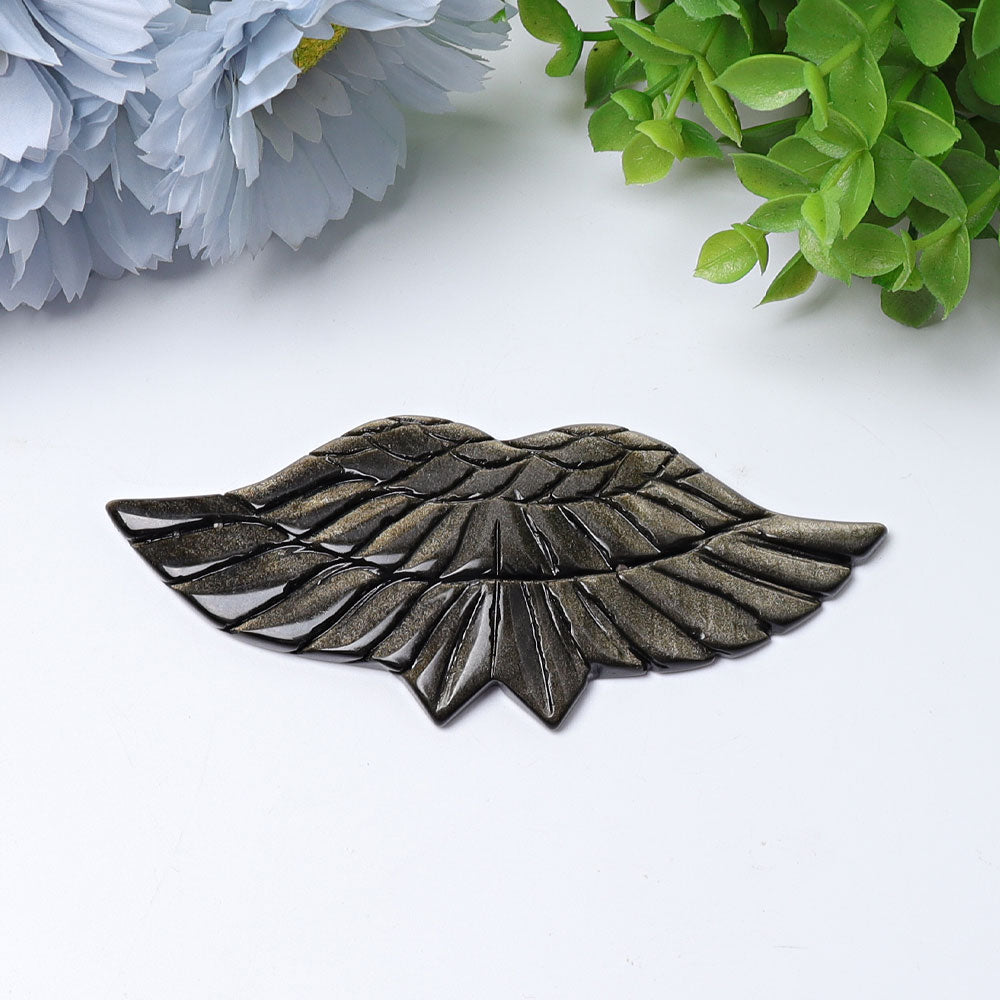 4.7" Angel Wings Crystal Carvings