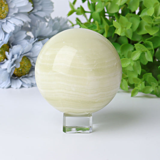 3" Afghan Jade Crystal Sphere