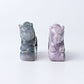 2.2" Moss Agate Tiger Crystal Carvings