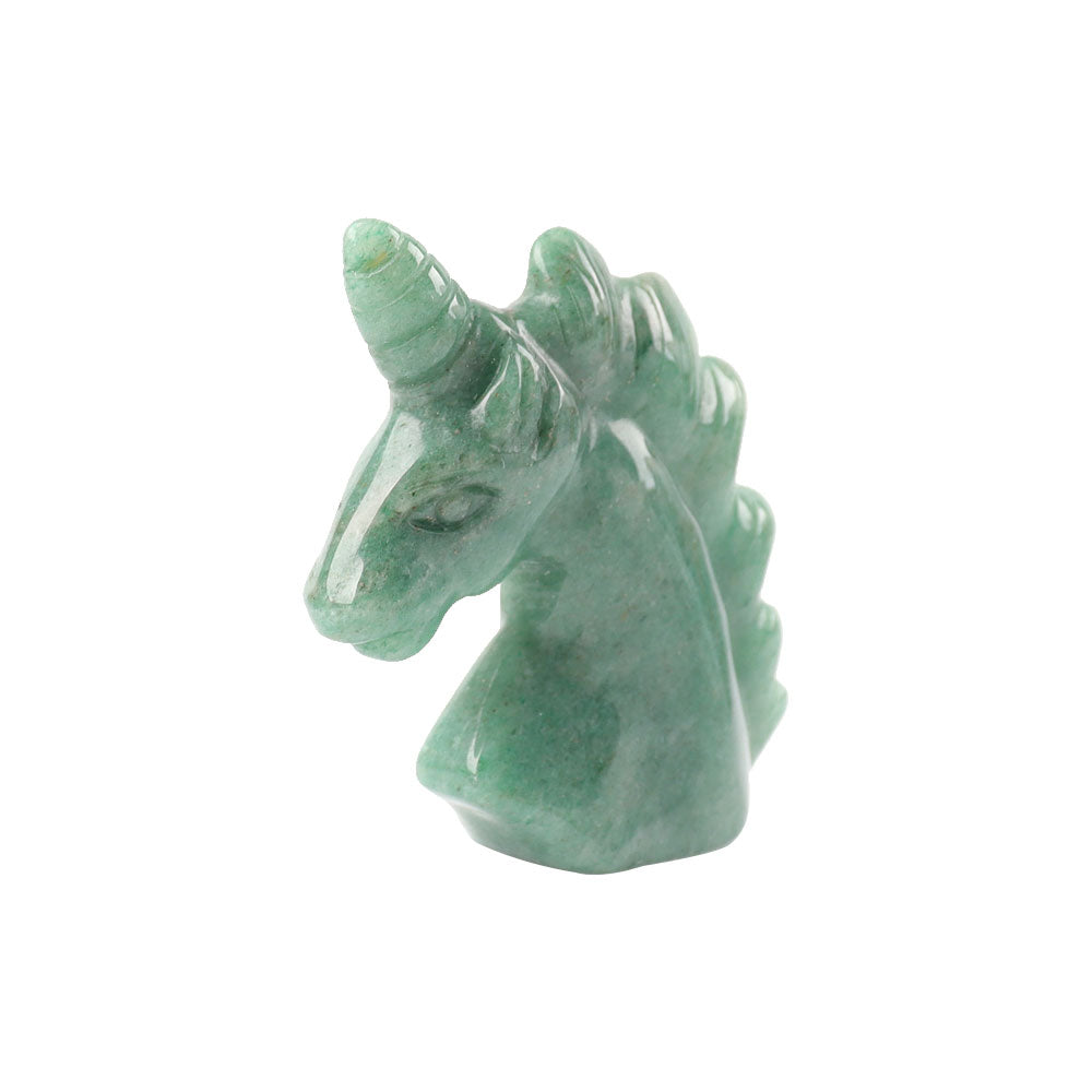 2" Green Aventurine Crystal Carving Unicorn