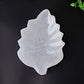 4.8" Selenite Leaf Shape Bowl Crystal Carving