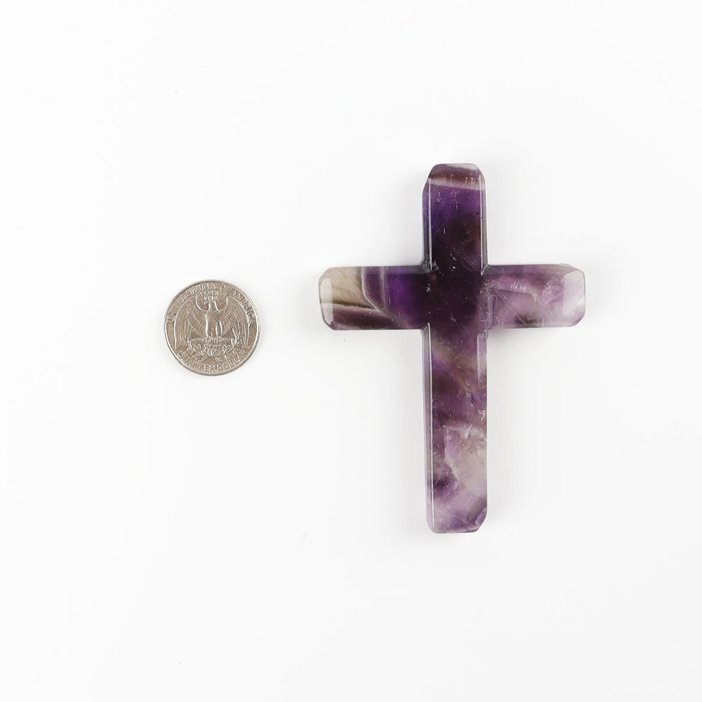 Dream Amethyst Cross Carvings