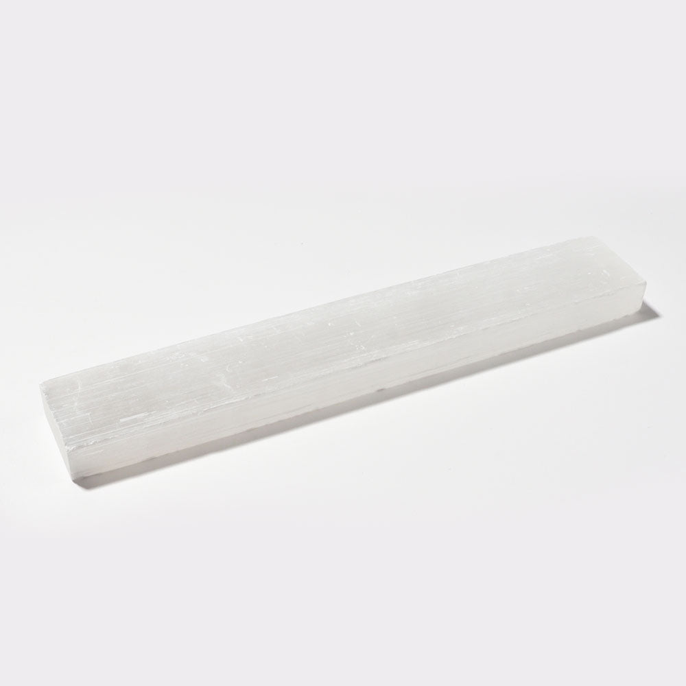 Selenite Stick White With Laser Engraved Chakra Pattern