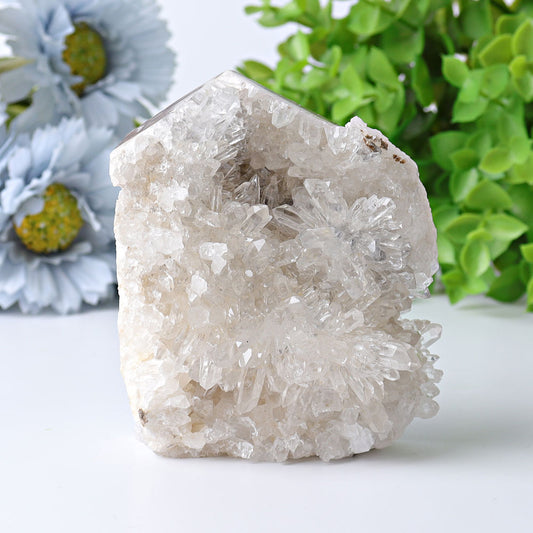 2.3"-4.5" Clear Quartz Cluster House Free Form for Christmas