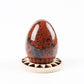 2" Mahogany Egg Shape Crystal Palm Stone