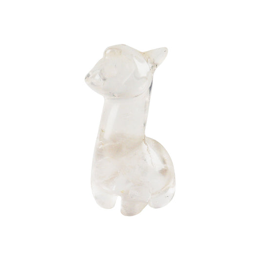 Clear Quartz Crystal Carving Alpaca