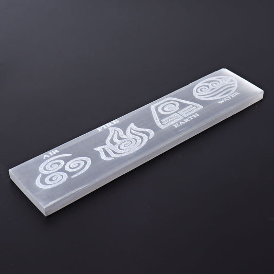 7.7" Selenite Stick with Printing