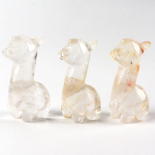 Clear Quartz Crystal Carving Alpaca