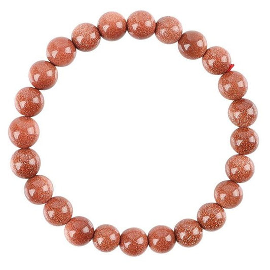 8-10mm Gold Sandstone Bracelet