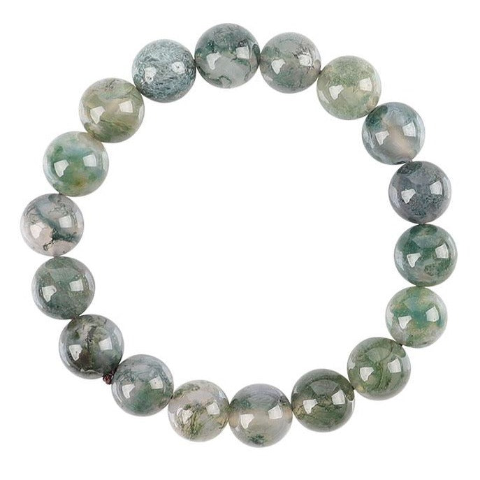 10mm Moss Agate Bracelet