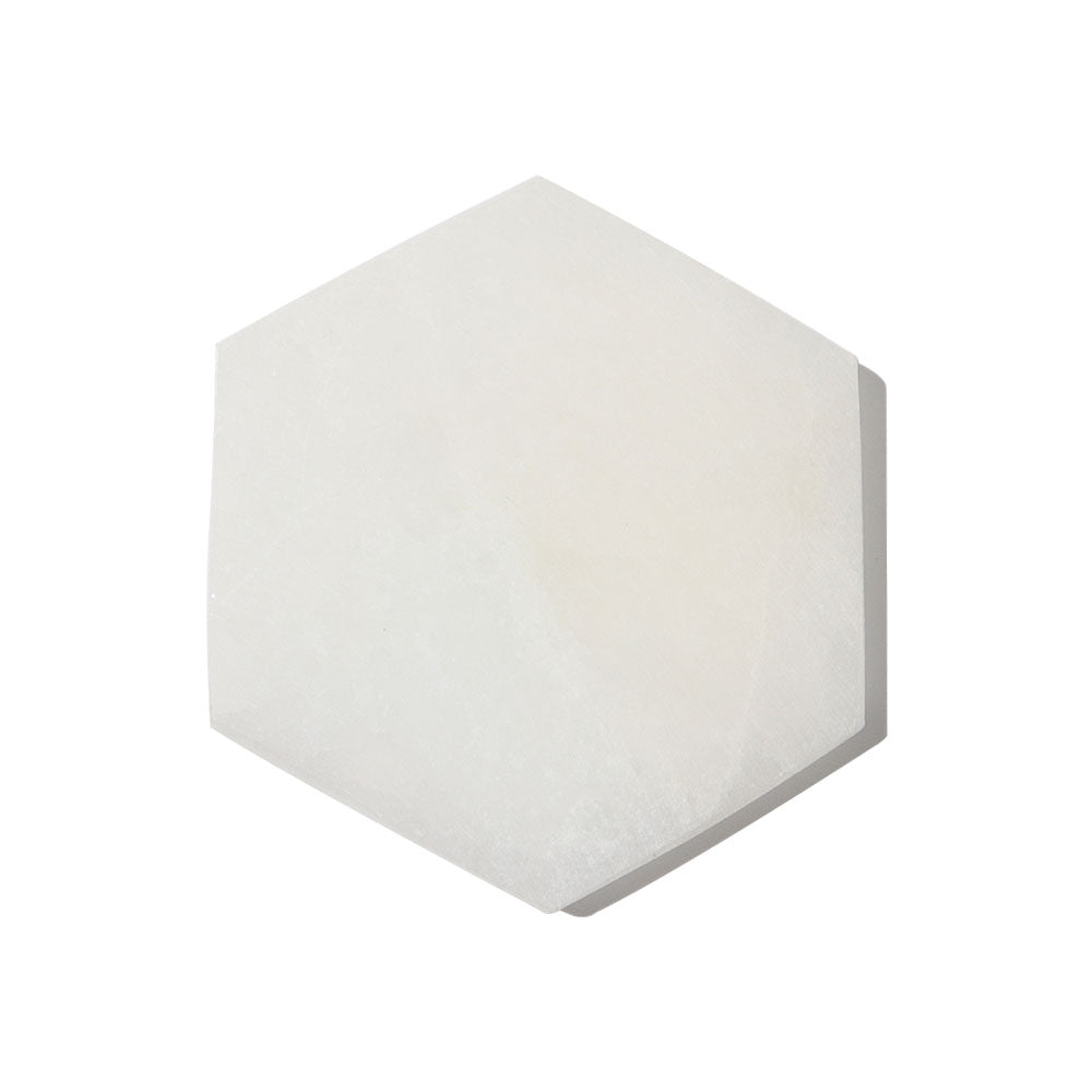 Hexagon Selenite Slab Crystal Charging Plate